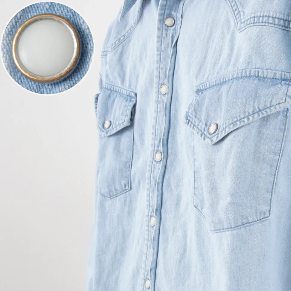 REMI RELIEF / SHORT DENIM WESTERN SHIRT