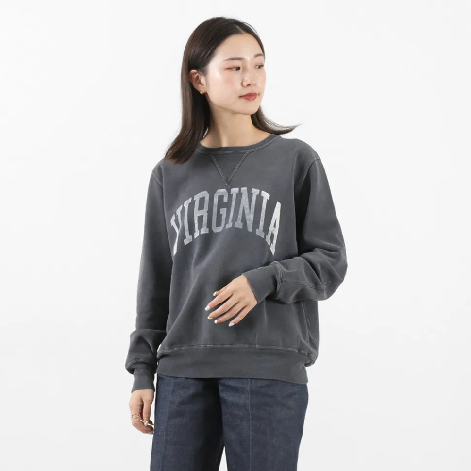 REMI RELIEF / SP processed back pile crew (VIRGINIA) Sweatshirt
