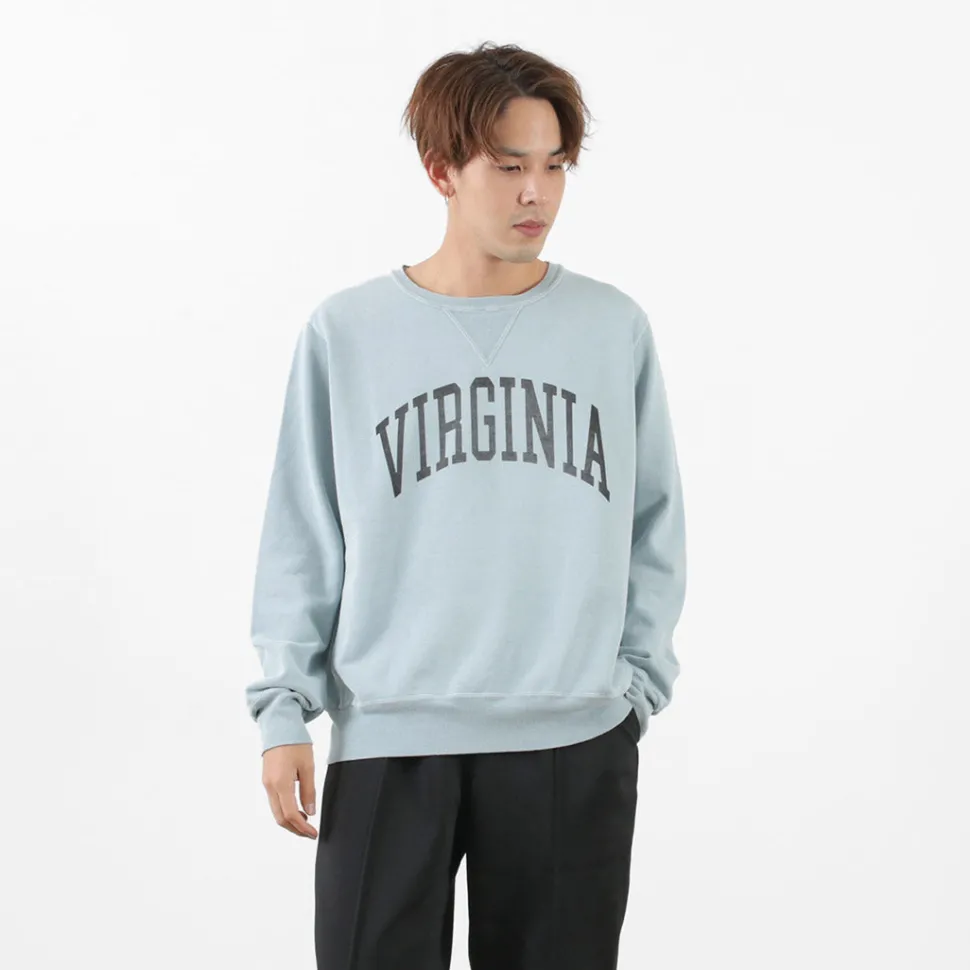 REMI RELIEF / SP processed back pile crew (VIRGINIA) Sweatshirt