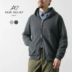 REMI RELIEF / SP processing Pile-lining ZIP Hoodie (Plain)