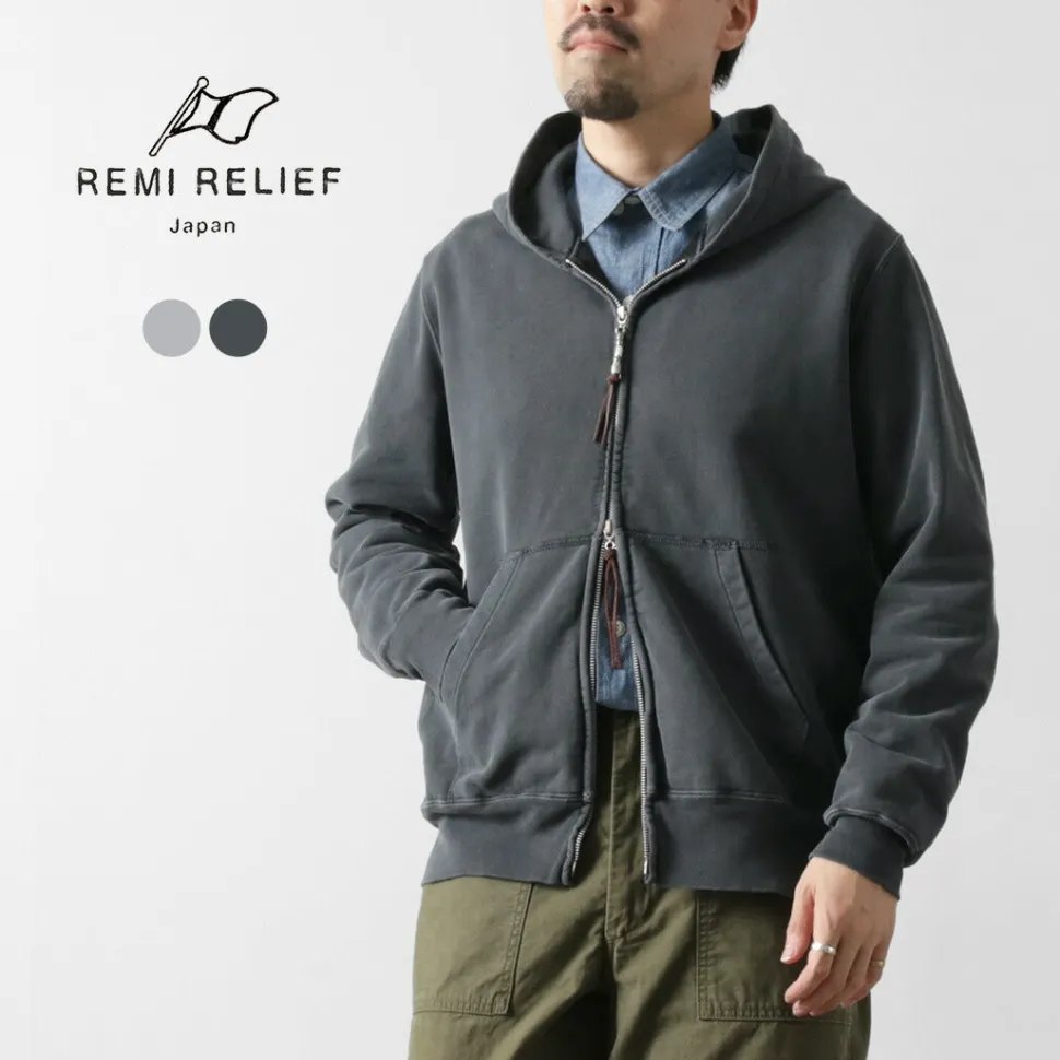 REMI RELIEF / SP processing Pile-lining ZIP Hoodie (Plain)