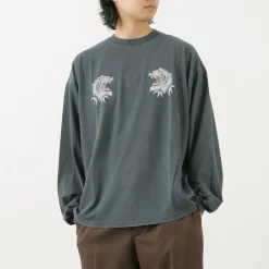 REMI RELIEF / Special Order HARD Special Processing 20 Jersey Long Sleeve T-Shirt (Tiger Pattern)