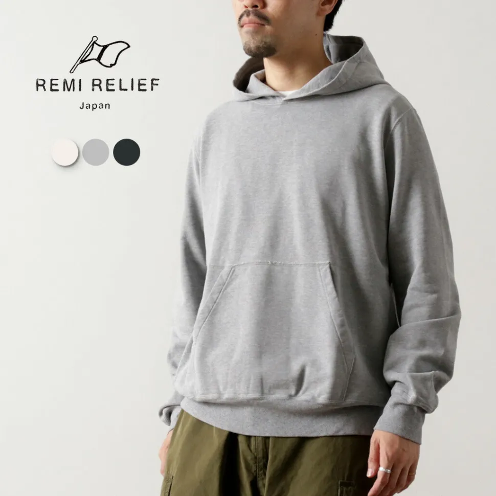 REMI RELIEF / SP-Finished Pile Hoodie (Solid Color)