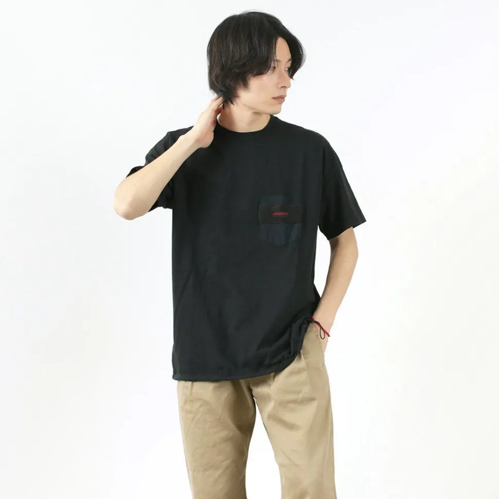 REMI RELIEF x BRIEFING / Collaboration jersey pocket T-shirt