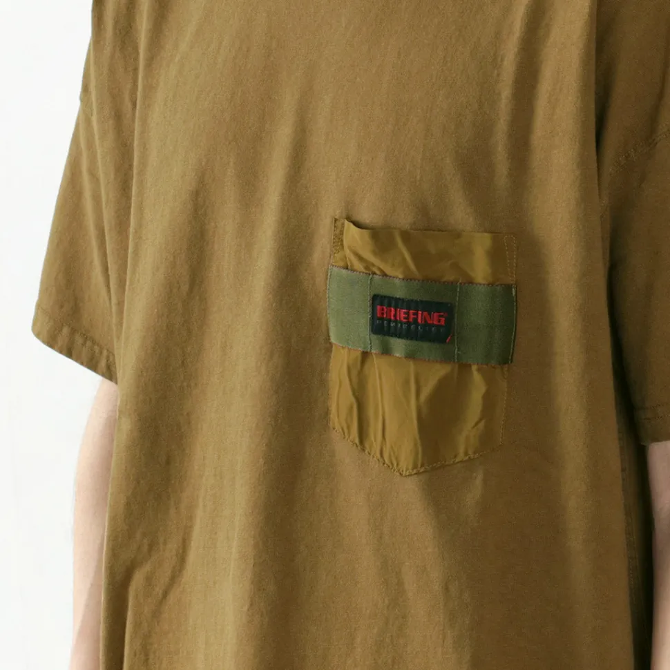 REMI RELIEF x BRIEFING / Collaboration jersey pocket T-shirt