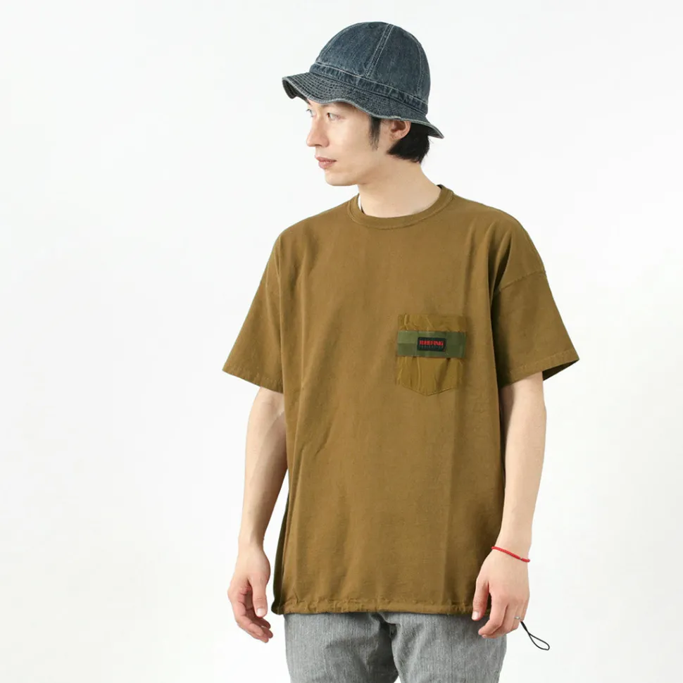 REMI RELIEF x BRIEFING / Collaboration jersey pocket T-shirt
