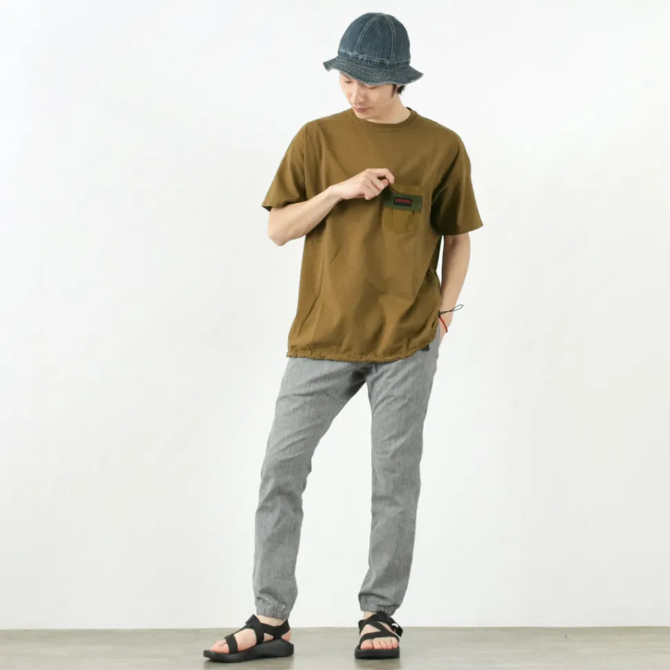 REMI RELIEF x BRIEFING / Collaboration jersey pocket T-shirt