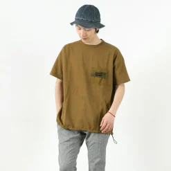 REMI RELIEF x BRIEFING / Collaboration jersey pocket T-shirt