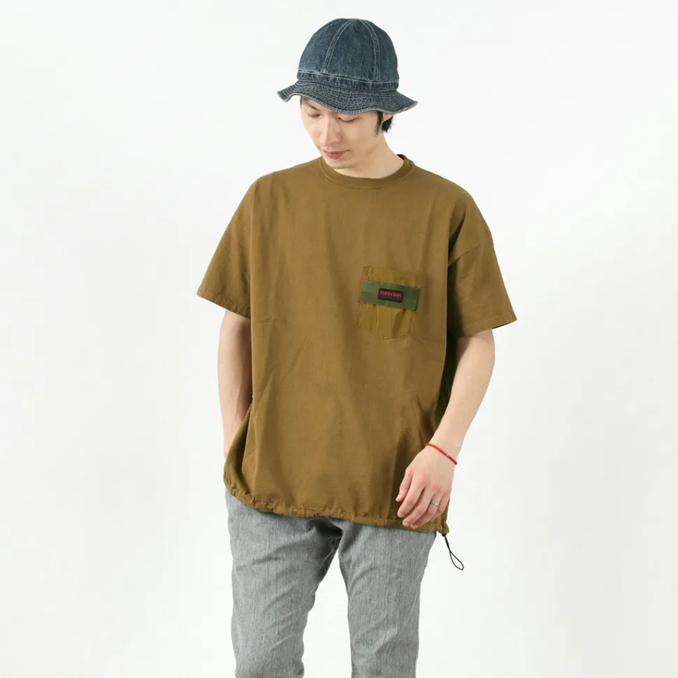 REMI RELIEF x BRIEFING / Collaboration jersey pocket T-shirt