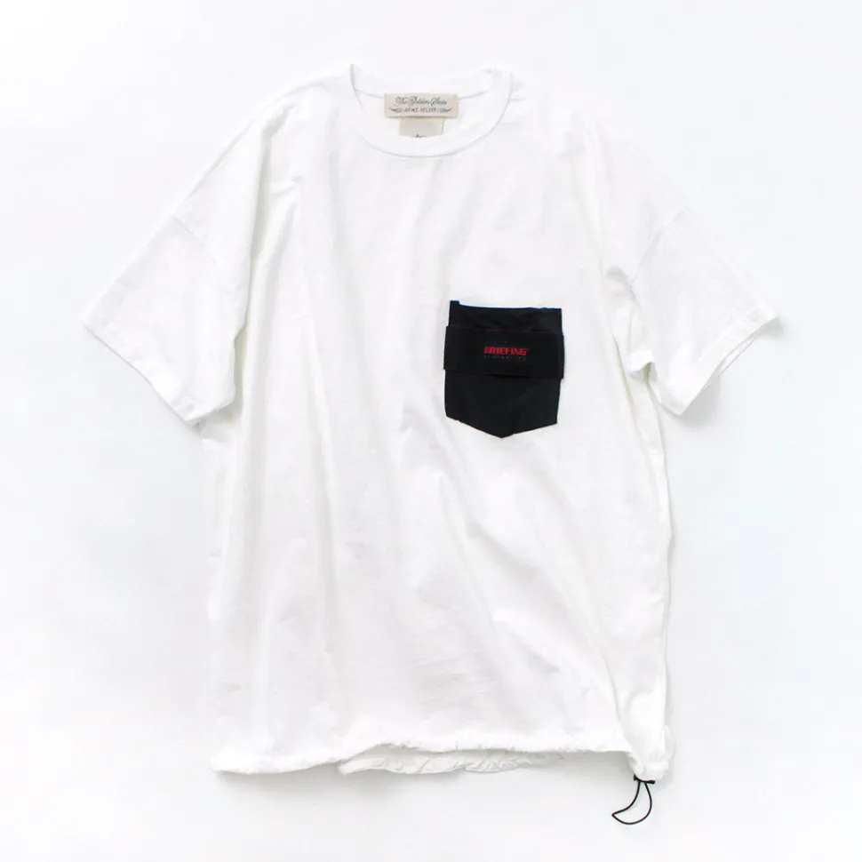 REMI RELIEF x BRIEFING / Collaboration jersey pocket T-shirt
