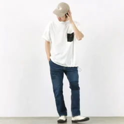 REMI RELIEF x BRIEFING / Collaboration jersey pocket T-shirt