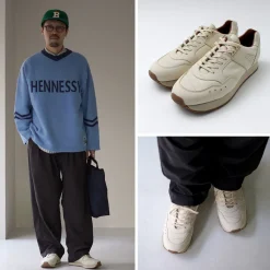 REPRODUCTION OF FOUND / French Trainers Italian Nubuck Leather