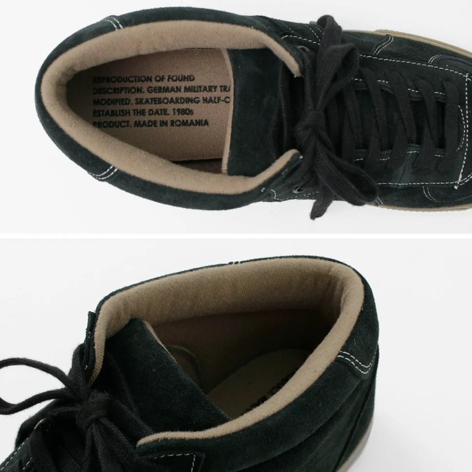 REPRODUCTION OF FOUND / German military trainers half cut shrink leather Sneaker