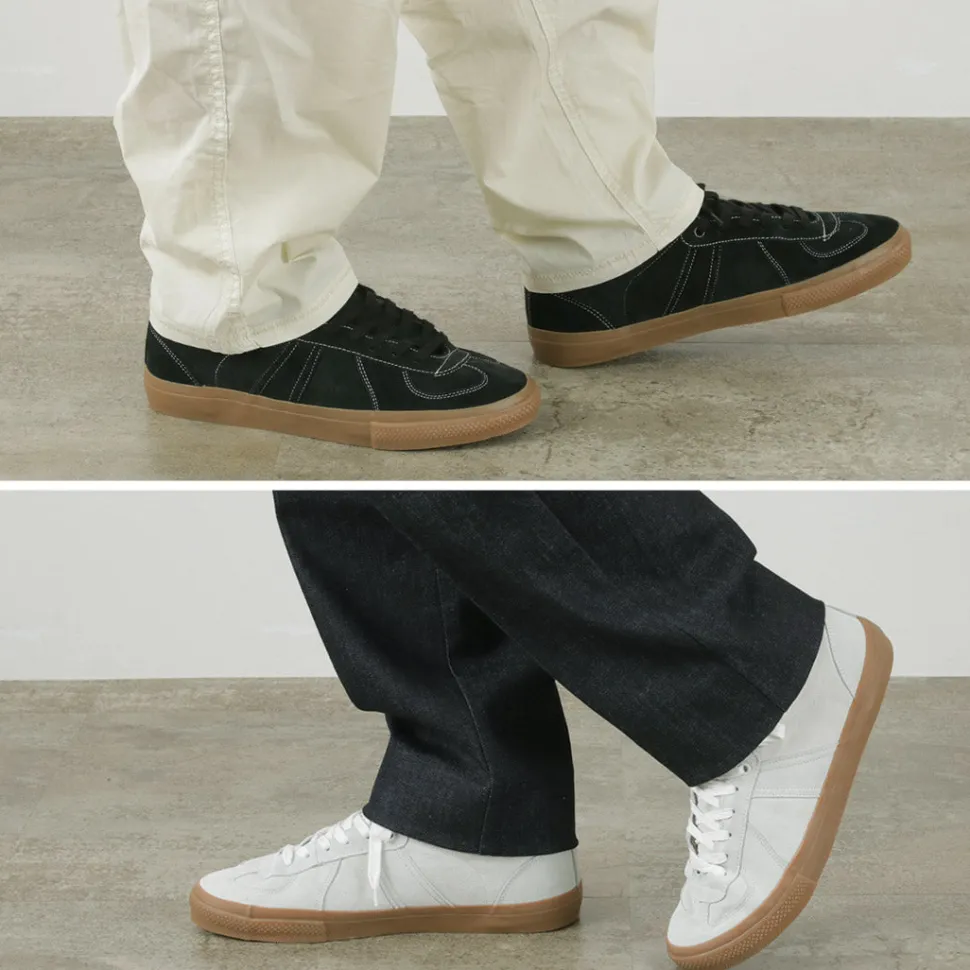 REPRODUCTION OF FOUND / German military trainers half cut shrink leather Sneaker