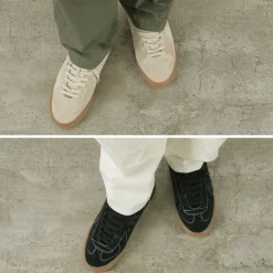 REPRODUCTION OF FOUND / German military trainers half cut shrink leather Sneaker