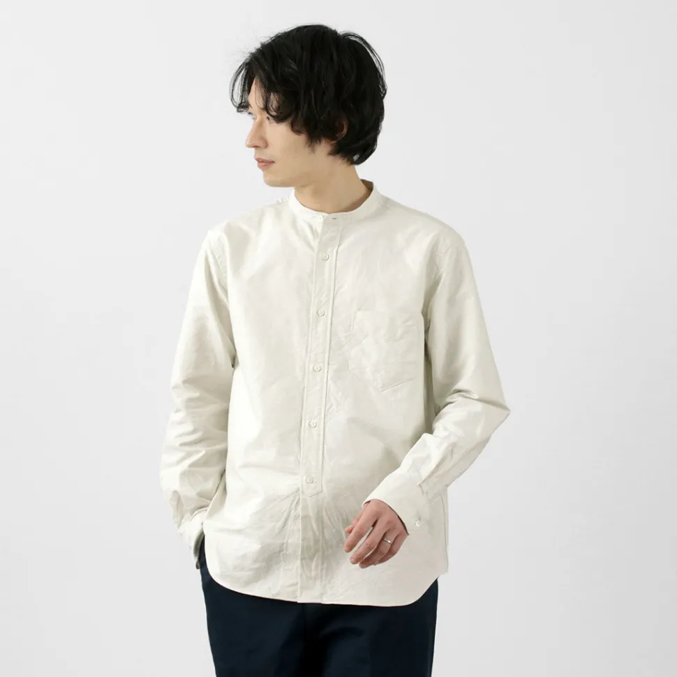 ROCOCO / American Ox Band Collar Shirt