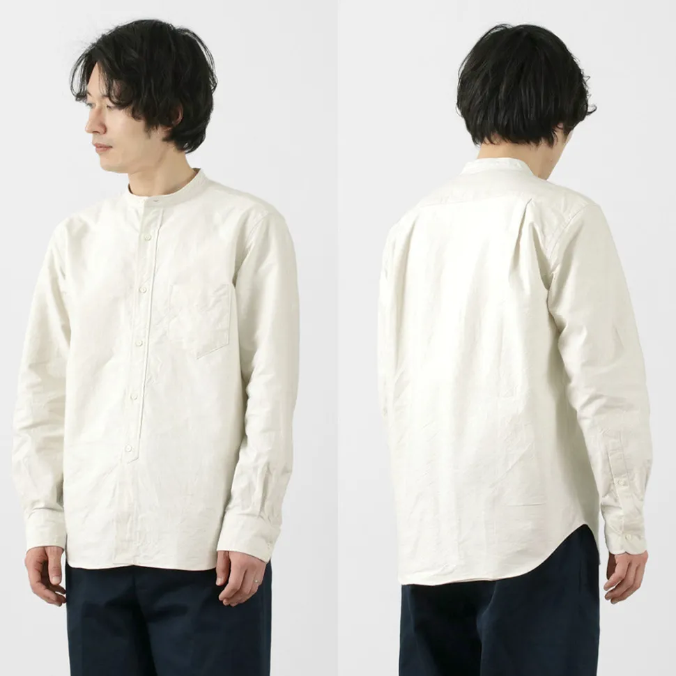 ROCOCO / American Ox Band Collar Shirt