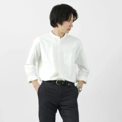 ROCOCO / American Ox Band Collar Shirt