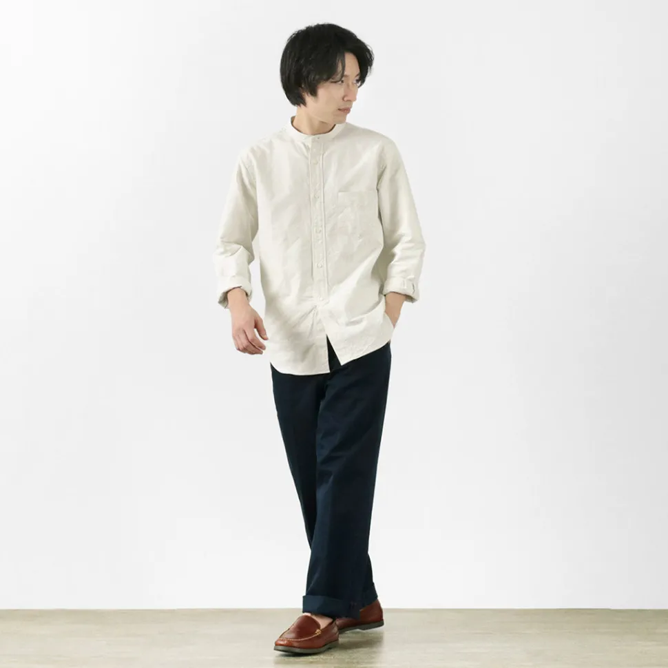 ROCOCO / American Ox Band Collar Shirt