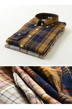 ROCOCO / Cotton Linen Madras Check Button-down Shirt