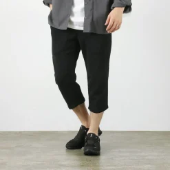 ROCOCO / Loopwheel knit sweatshirt cropped trousers