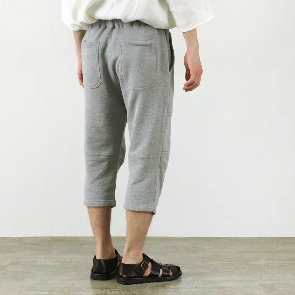 ROCOCO / Loopwheel knit sweatshirt cropped trousers
