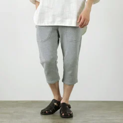 ROCOCO / Loopwheel knit sweatshirt cropped trousers