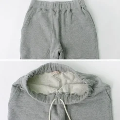 ROCOCO / Loopwheel knit sweatshirt cropped trousers