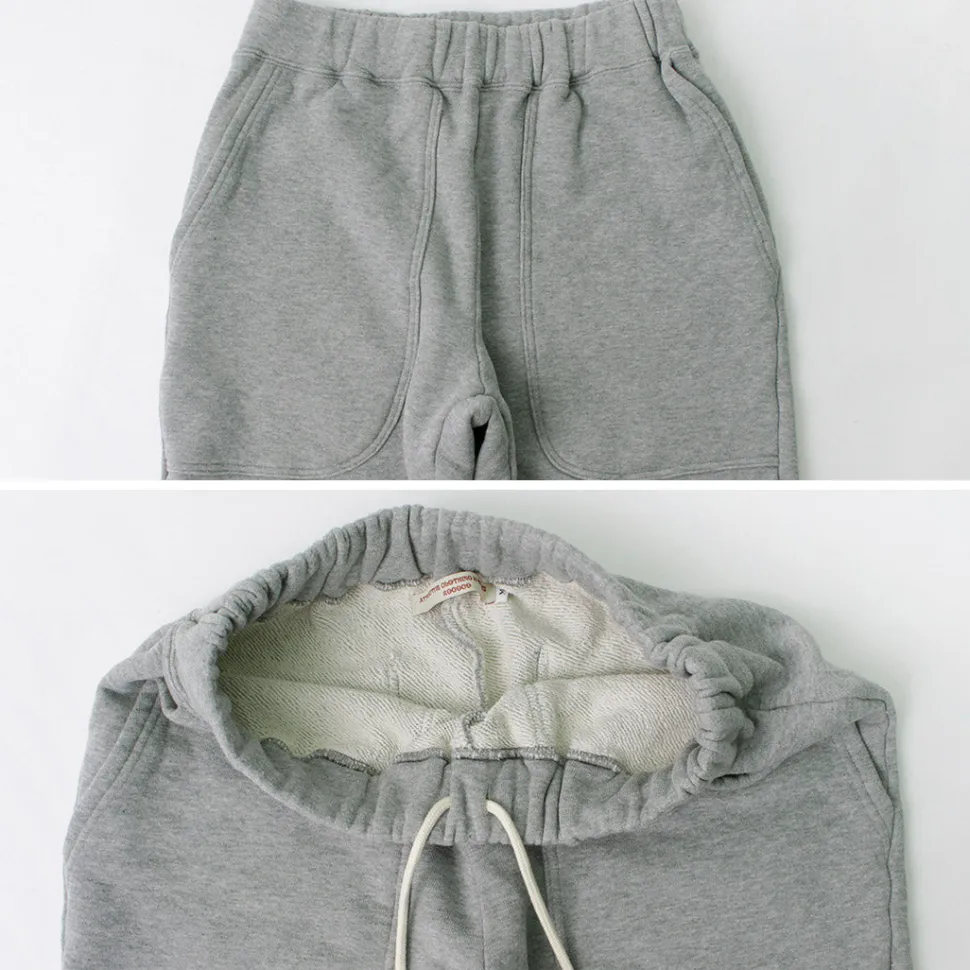 ROCOCO / Loopwheel knit sweatshirt cropped trousers