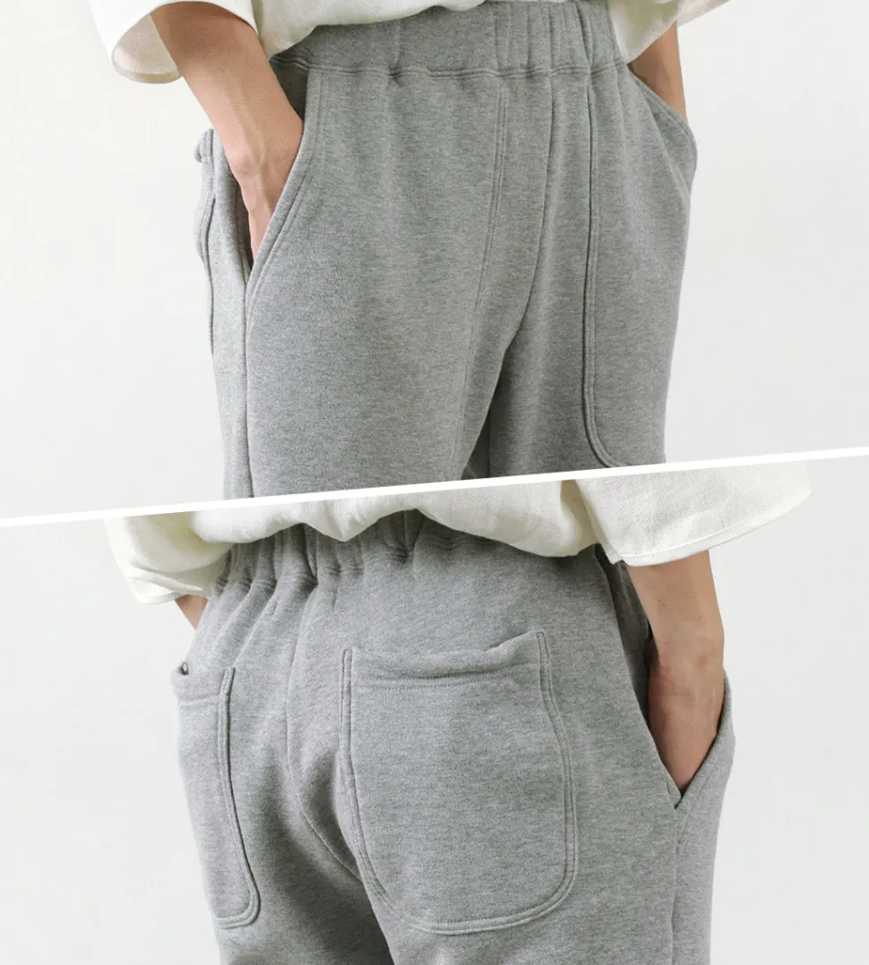 ROCOCO / Loopwheel knit sweatshirt cropped trousers