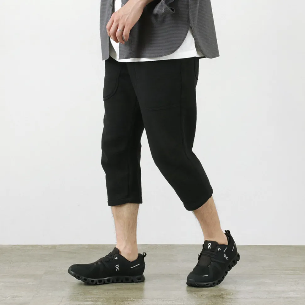 ROCOCO / Loopwheel knit sweatshirt cropped trousers