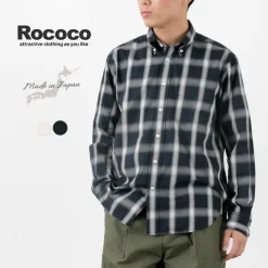 ROCOCO / Ombre Check Button Down Shirt Classic Fit