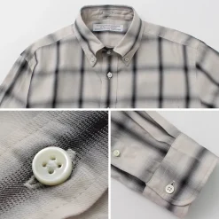 ROCOCO / Ombre Check Button Down Shirt Classic Fit