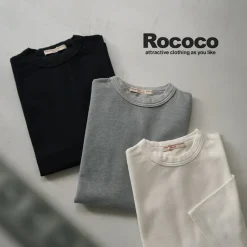 ROCOCO / Pique 3/4 Sleeve T-Shirt