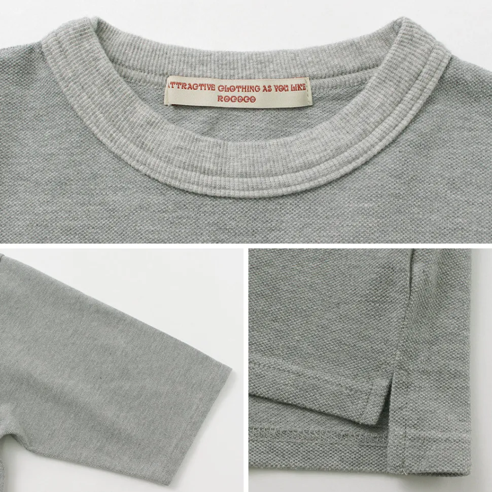 ROCOCO / Pique 3/4 Sleeve T-Shirt