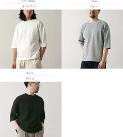 ROCOCO / Pique 3/4 Sleeve T-Shirt