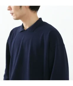 ROCOCO / Pique polo collar T-shirt