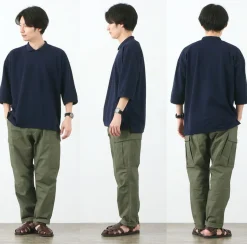 ROCOCO / Pique polo collar T-shirt