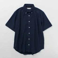ROCOCO / Pique Short Sleeve Button Down Shirt