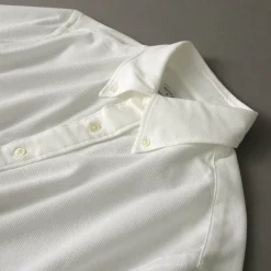 ROCOCO / Pique Short Sleeve Button Down Shirt