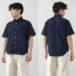ROCOCO / Pique Short Sleeve Button Down Shirt