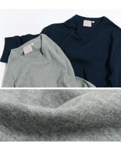 ROCOCO / Smooth Cotton Ribbed Crew T-Shirt