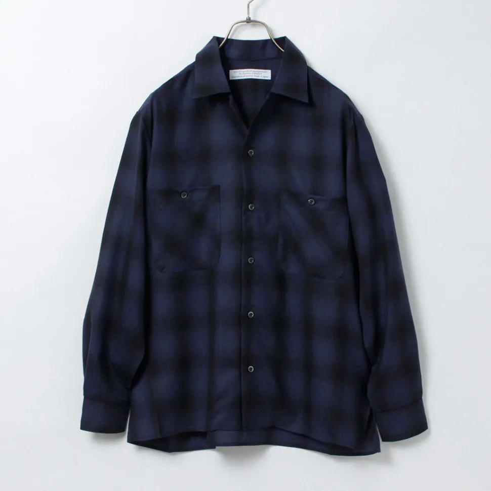 ROCOCO / Wool Open-Collared Shirt