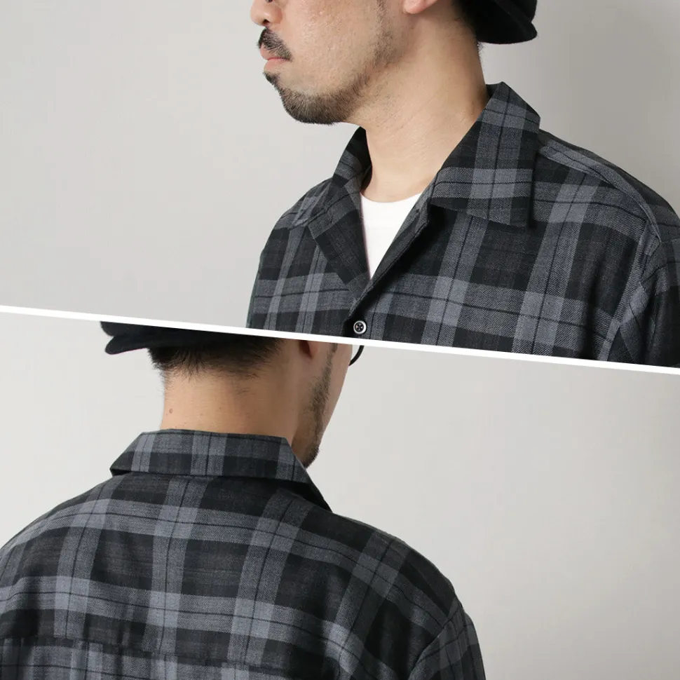 ROCOCO / Wool Open-Collared Shirt