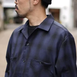 ROCOCO / Wool Open-Collared Shirt