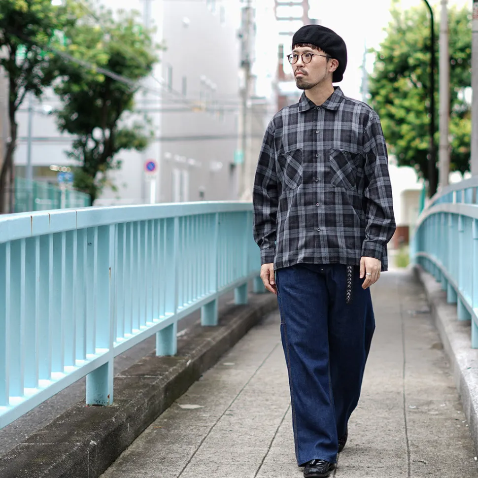 ROCOCO / Wool Open-Collared Shirt