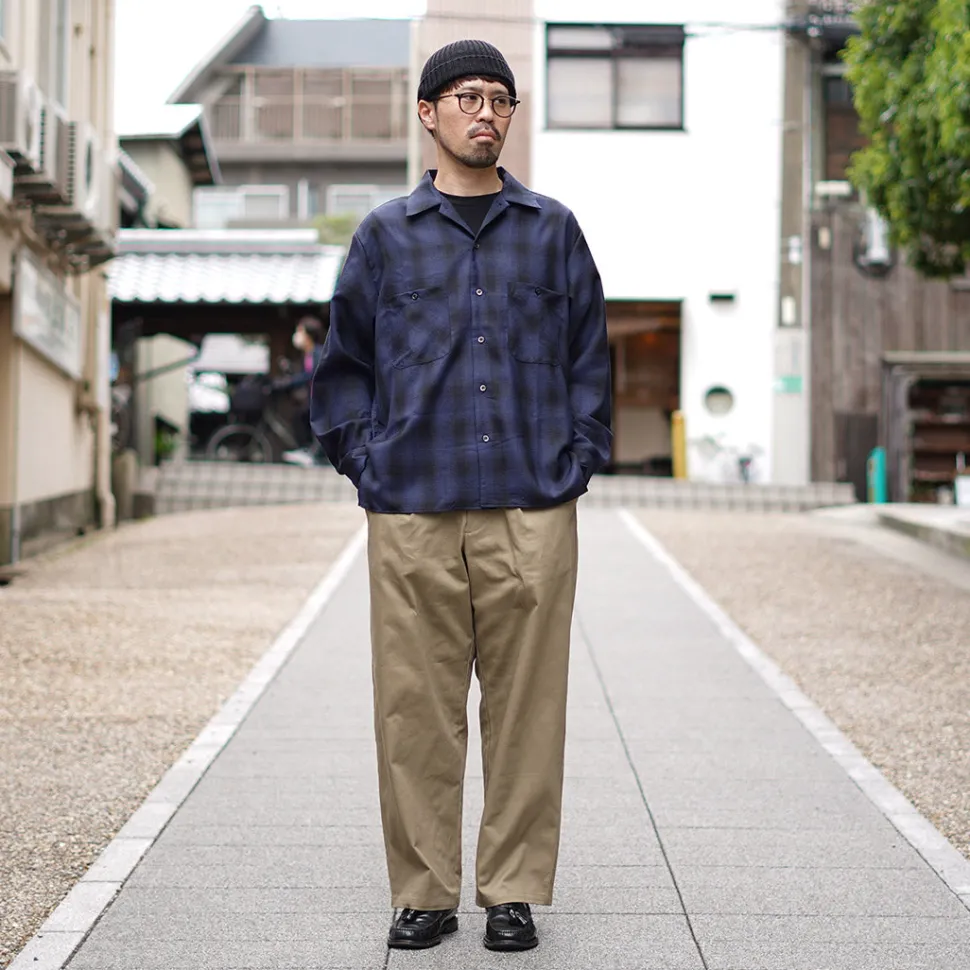 ROCOCO / Wool Open-Collared Shirt