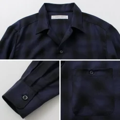 ROCOCO / Wool Open-Collared Shirt