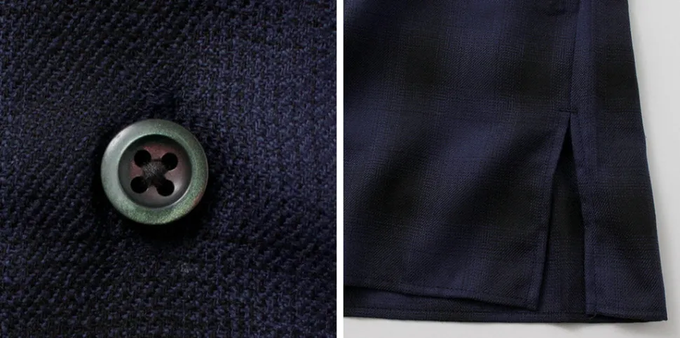 ROCOCO / Wool Open-Collared Shirt