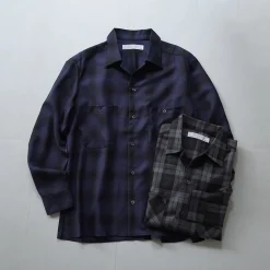 ROCOCO / Wool Open-Collared Shirt